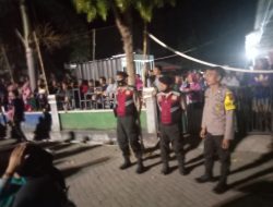 Polres Sumbawa Barat Amankan  Pertandingan  Voly