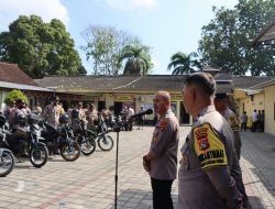 Polresta Mataram Cek Kelengkapan Bhabinkamtibmas & Ranmor Dinas