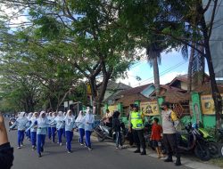 Polres Loteng Lakukan Pengamanan Lomba Gerak Jalan