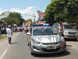 Kapolsek Pagutan Kawal Upacara Ngaben  di Pagesangan