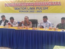 AKP Rusdi Lantik Pengurus Kelompok Pokdar Kamtibmas Sektor Lima Puluh