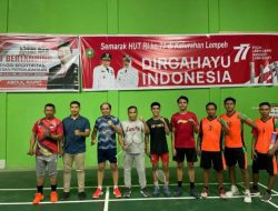 Jelang Hut RI ke 77, Rafiq Buka Turnamen Bulu Tangkis