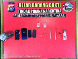 Tim Opsnal Resnarkoba Polresta Mataram Tangkap Pengedar Narkoba