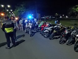 Satlantas Polres KSB Tertibkan Balap Liar Saat Patroli