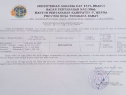 Pengumuman Tentang Sertifikat Hilang Atas Nama Widy Saputra