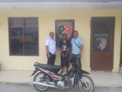 Polsek Medang Deras Amankan Pelaku Penggelapan Sepeda Motor