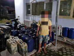 Tim Opsnal Satreskrim Polres Loteng Amankan Pelaku penimbun BBM