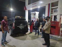 Antisipasi Kelangkaan BBM Polsek Lima Puluh Patroli ke SPBU