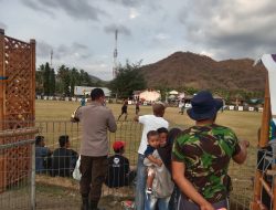 Bhabinkamtibmas Sampaikan Ini, Saat Amankan Pertandingan Bola