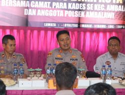 Kapolres Lakukan Pertemuan Bersama Sejumlah Tokoh Guna Kantibmas