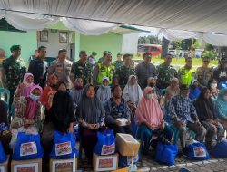 Sambut HUT TNI Ke-77 Wakapolresta Hadiri Bhakti Sosial Kepada Lansia