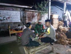 Babinsa dan Babinkamtibmas Batu Nampar Gelar Patroli Malam