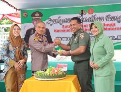 Kapolresta  Beri Kejutan Atas Kenaikan Pangkat Dandim 1606/Mataram