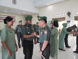 Danrem 162/WB terima corp raport kenaikan pangkat Pamen Jajaran Korem