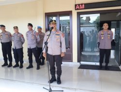 Personil Gabungan Polresta Mataram Kawal Aksi UNRAS