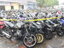 Polresta Mataram Amankan  Ratusan Motor Saat Oprasi KYRD