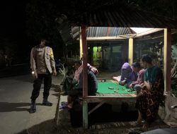 Bhabinkamtimas Ajak Warga  Tingkatkan  Kantibmas