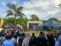 Personil  Polsek Gunung Sari Amankan  Lomba  Jalan Sehat