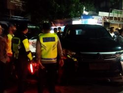 Polisi Olah TKP Laka antas di Jalan Raya Cupek