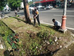 Polsek Sandubaya Ajak Warga Gotong-Royong