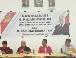 Rachmat Hidayat Gelorakan Empat Pilar Kebangsaan pada Generasi Milenial Lombok