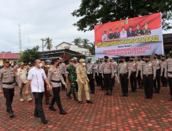 Pilkades Serentak Polres Batubara Gelar Apel Operasi Huta Toba 2022