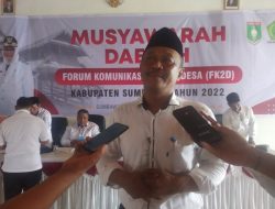 Sah! Kades Gontar Nahkodai FK2D Kabupaten Sumbawa