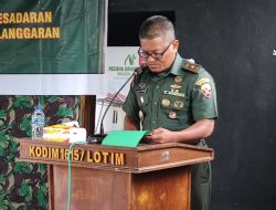 Cegah Pelanggaran, Ratusan Personel Kodim 1615/Lotim Terima Penyuluhan Hukum