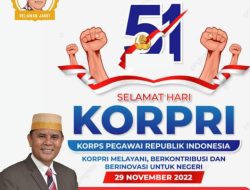 Wakil Ketua DPD Gerindra NTB H Syafaruddin Jarot: Selamat Hari KORPRI ke 51