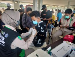Polres Loteng Laksanakan Vaksinasi Booster Bagi Karyawan MGPA dan ITDC