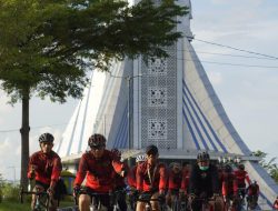 Jaga Kebugaran Fisik Korem 162/WB Gelar GGC ( Gowes Guyub Ceria )