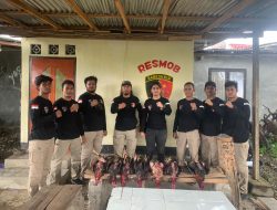 Tim Puma Bubarkan Judi Sabung Ayam