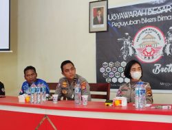Satuan Lantas Polres Bima Kota Hadiri, Musber Paguyuban Bikers Bima
