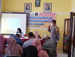 Bhabinkamtibmas Tanjubg Karang Sosialisasi Bahaya Narkoba