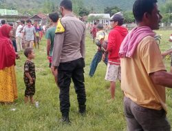 Bhabinkamtibmas Amankan Acara Budaya Balapan Ayam