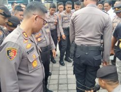 Sat Samapta Gelar Peragaan Adegan Simulasi Senjata Bola Wrap