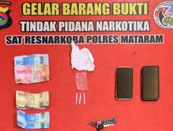 Sat Narkoba Polresta Mataram Amankan Pengedar Narkotika