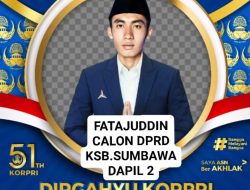 Fatajuddin Mengucapkan Dirgahayu KORPRI ke 51
