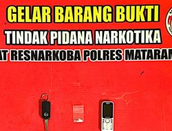 Satreskoba Polresta Mataram Tangkap Pelaku Narkotika