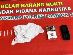 Edarkan Shabu Polisi Tangkap Terduga Pelaku Asal Pujut