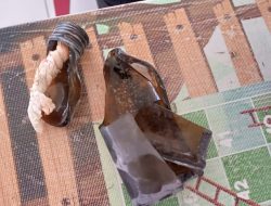 Anggota Piket Fungsi Polsek Sandubaya Lakukan Olah TKP