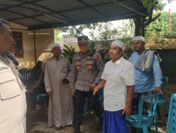 Kapolsek Gunungsari Sambang Duka Di Dusun Lendang Bajur