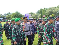 TNI-POLRI Laksanakan Apel Gelar Pasukan Jelang Kunker Presiden RI