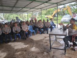 Kapolres Bersama Kapolsek Rapat Pengamanan Nataru