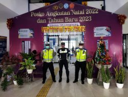 Sambut Nataru Polsek Sandubaya Pantau Terminal Mandalika