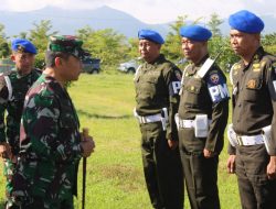Jelang Kunjungan RI 1 Di Pulau Sumbawa, Danrem 162/WB Pimpin Apel Gelar Pasukan Pengamanan VVIP