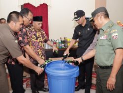 Wali Kota & Ketua DPRD Kota Mataram Hadiri Pemusnahan BB Narkotika