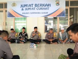 Kapolres Jum’at Curhat di Masjid Ar rahmatullah Polres Sumbawa Barat