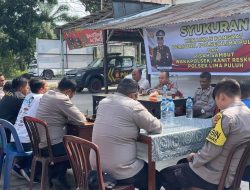 Polsek Lima Puluh Syukuran atas Kenaikan Pangkat Personil