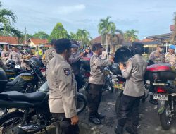 Polsek Sandubaya Gelar Pengecekan Sarana & Prasarana Personel